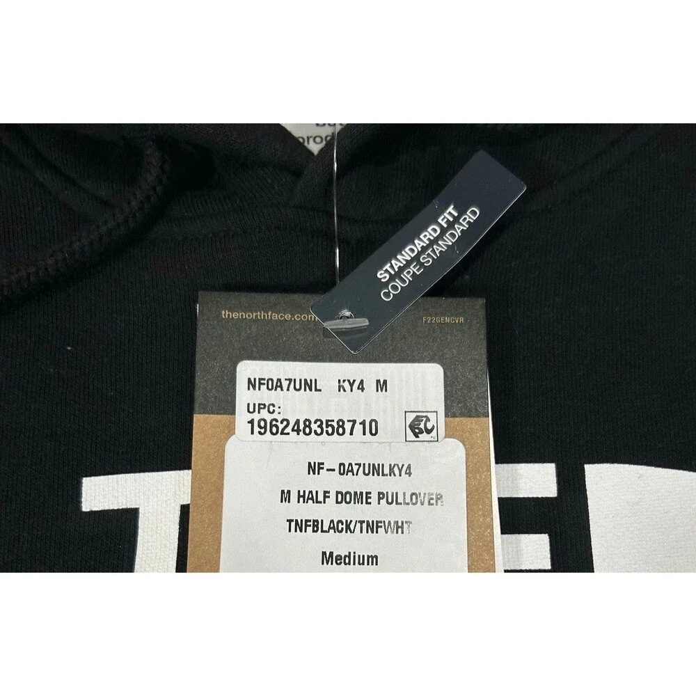 The North Face Men's Hoodie Half Dome Logo Pullover‎ Sweatshirt Black
